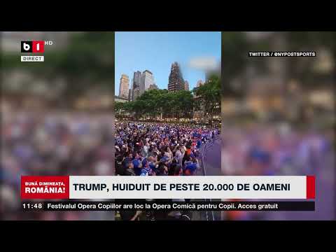 UMILINȚĂ TOTALĂ pentru Trump, Huiduit de peste 20 000 de fani ai baschetului