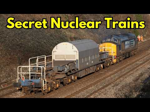 The Secret Trains Transporting Nuclear Material Across the UK 🇬🇧💥 #nuclear #fyp #secret #train