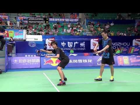 R32 -XD (Highlight) -Prapakamol/Thoungthongkam vs Leydon-Davis/Leydon-Davis -2013 BWF World Champs