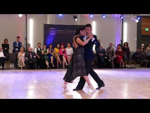 Maria Ines Bogado and Jorge Lopez at Nora's Tango Week 2017 Tango Demo 1/4