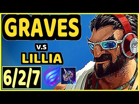 CINKROF (GRAVES) vs LILLIA - 6/2/7 KDA JUNGLE GAMEPLAY - EUW Ranked GRANDMASTER