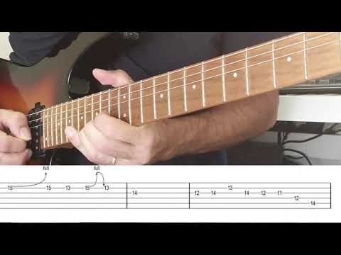 A Dorian guitar lick