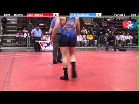 FILAJRFS: 66 KG / 145.5 lbs: Josh Dziewa (Hawkeye WC) vs. Brian Realbuto (Askren WA)