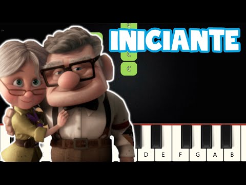 Up Altas Aventuras (Married Life) | Piano e Teclado Iniciante | Nível Fácil | Tutorial