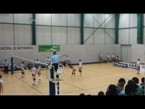 Leixões SC SC Braga meia final juvenis feminino voleibol 2011 2012.mp4