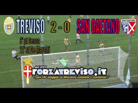 Treviso-San Gaetano 2-0, gol Cesca e De Marchi