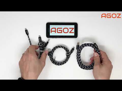 Agoz Braided Micro USB Fast Charger Cable Demo Video