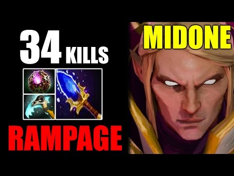 HolySh!t 72K Hero Damage MidOne GOD Invoker Play 34 Kills Dota 2 Gameplay
