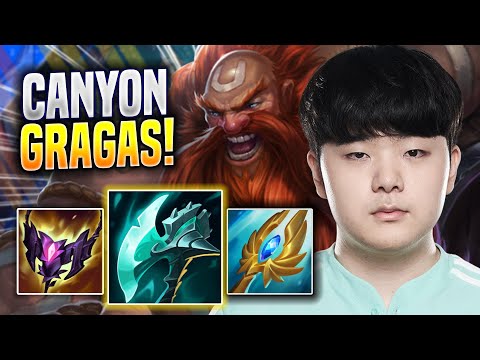 CANYON DOMINATING WITH GRAGAS! - DK Canyon Plays Gragas TOP vs Sejuani! | Preseason 2023