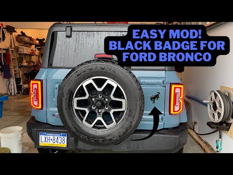 Easy Install of Black Bronco Badge for Ford Bronco