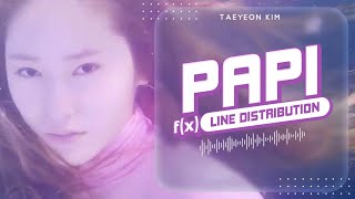 Papi - f(x) (에프엑스) | Line Distribution