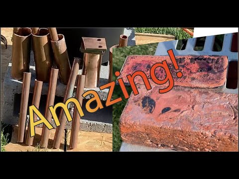 Incredible Copper Bar from Melted Pipes