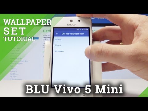 How to Change Wallpaper on BLU Vivo 5 Mini - Set Up Wallpaper Settings