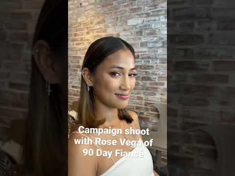 Campaign Shoot with Rose Vega from 90 Day Fiance for a Skin Supplement Brand