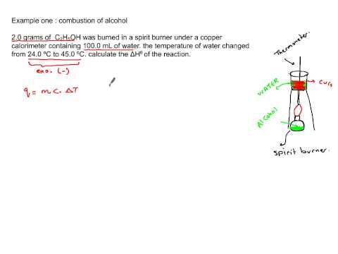 calculations of enthalpy; q= m c delta T