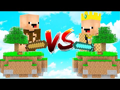 EVSİZ ADA VS MİLYONER ADA 😱 - Minecraft