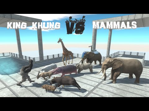 KING KHUNG VS MAMMALS - Animal Revolt Battle Simulator ARBS