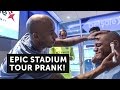 EPIC STADIUM TOUR PRANK! Man City Players Surprise Fans in the Betsafe Player's Lounge
