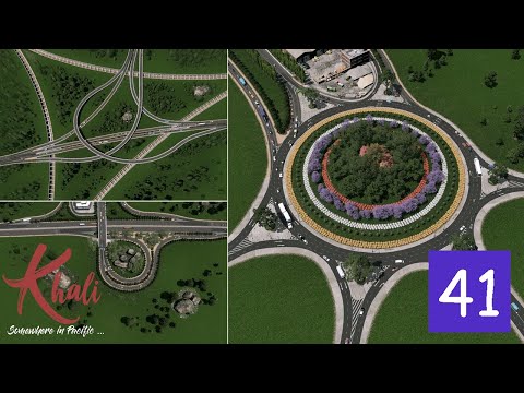 Cities : Skylines - Khali Ep.41 - Highway Interchange (Intersection Marking Tool / Node Controller)