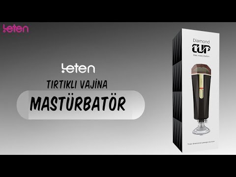 Leten Diamond Vantuzlu İç Dokusu Tırtıklı Vajina Mastürbatör