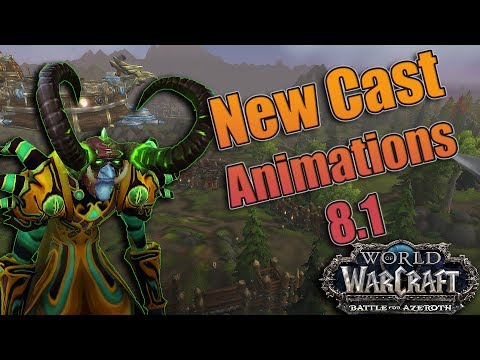Battle for Azeroth - NEW AND UPDATED Warlock Cast Animations for 8.1! Affliction and Destruction!