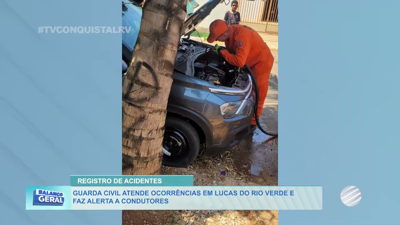 Guarda Civil faz alerta a motoristas sobre sinalização após atender ocorrências em Lucas do Rio Verde