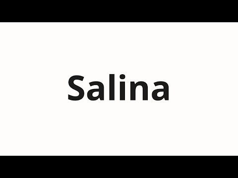How to pronounce Salina