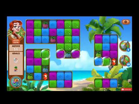 Lost Island Blast Adventure Level 1374 NO BOOSTERS - A S GAMING ✔