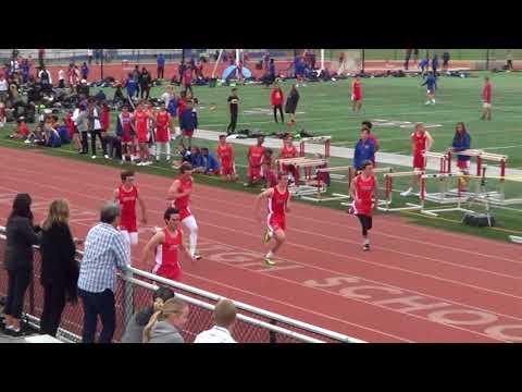 FSB 100m Heat 6 vs Servite & Rosary 3-7-18 - Los Alamitos Boys