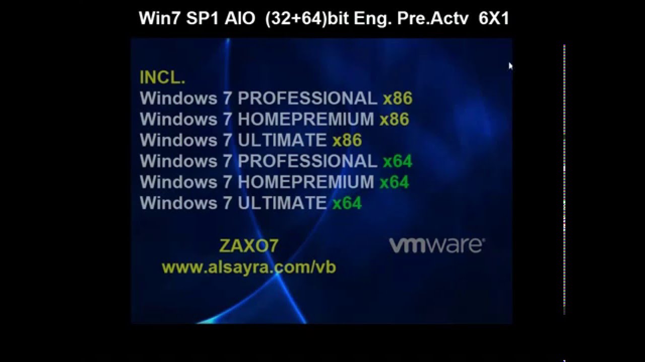 download Windows 7 SP1-Aio 6IN1 (X86X64) OEMs Pre-Act Dec2015