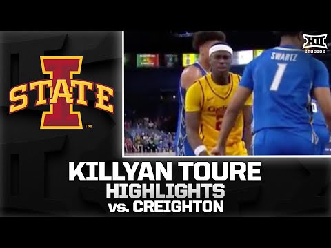 Killyan Toure Puts Up 20 Pts vs. Creighton | 2025-26 Big 12 Men’s Basketball