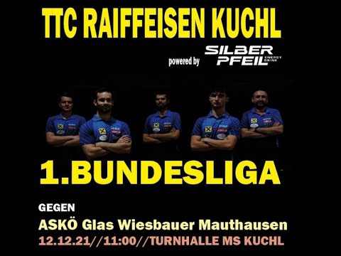1. Bundesliga / Unteres Play-Off: TTC Raiffeisen Kuchl 1 vs. ASKÖ Glas Wiesbauer Mauthausen 1