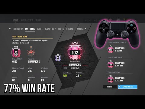 CONTROLLER CHAMPION CLUTCHES: PS4 Ranked/Faceit Highlights - Rainbow Six Siege Console Gameplay