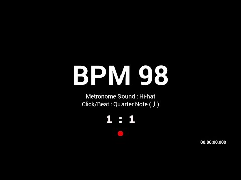 Metronome BPM 98 / Hi-hat