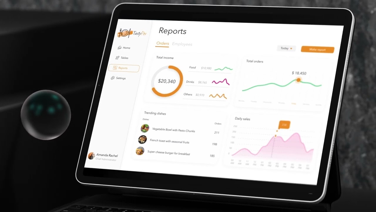 Restaurant POS – UI Animation for Point of Sale App Design Part 1
