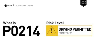 Як усунути obd p0214 самостійно