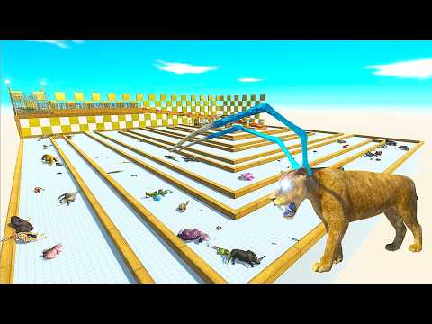 ESCAPE FROM ALIEN SMILODON #2 - Animal Revolt Battle Simulator