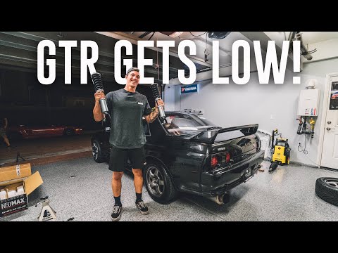 SKYLINE GTR GETS LOW! SILVER'S COILOVER INSTALL