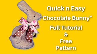 How to Sew a Quick and Easy Bunny Stuffed Animal with FREE Pattern