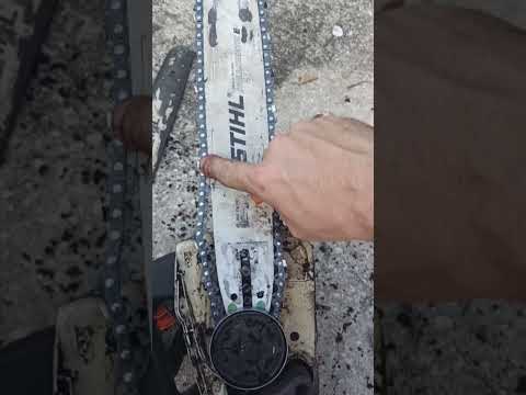 Before Tensioning Chain Check This! #Chainsaw #Stihl #tips #viral #shorts