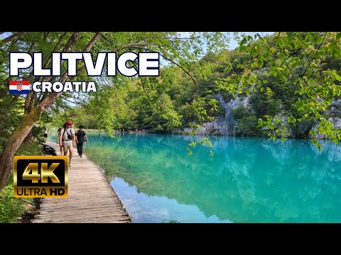 Plitvice Lakes National Park, Croatia - Walking tour [4K video]