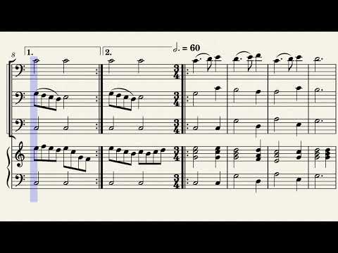 Susato - Danza de Hercules - 4 Cello by Tilman Susato (1510-1570)