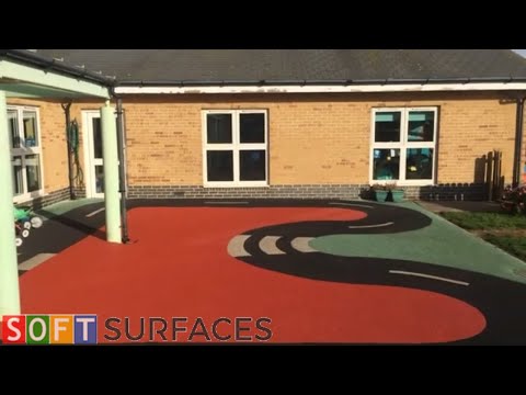 Nursery School Wetpour Surfacing Repair in Portsmouth, Hampshire | Wetpour Repair