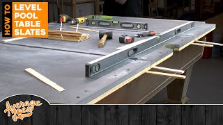 Pool Table Assembly: How to Level Pool Table Slates
