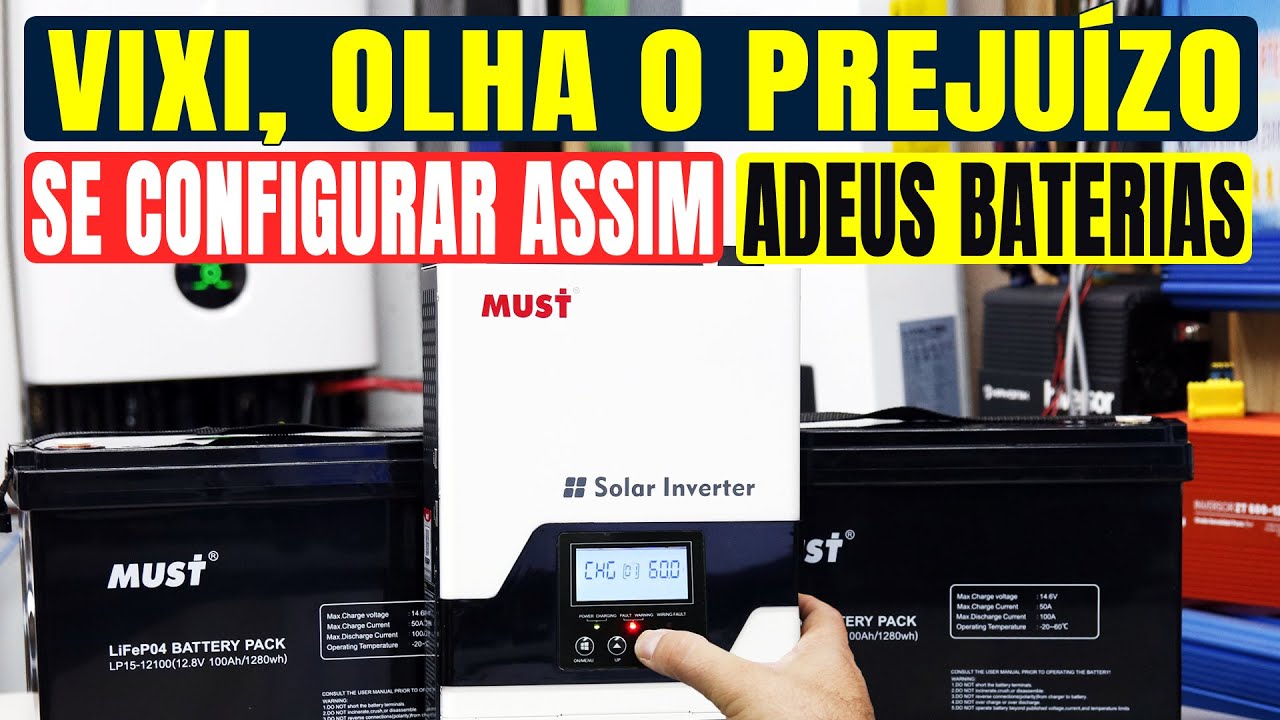 Essa Configuração no MPPT vai DETONAR o seu Banco de Baterias no OffGrid