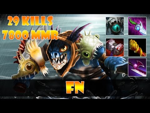 fn plays Slark on 7800 MMR Dota 2 Highlights