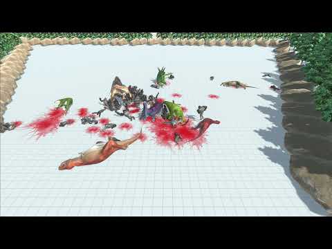 animal revolt battle simulator dinosaur fight vs mutant primate #68