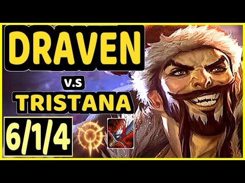 JUZINHO (DRAVEN) vs TRISTANA - 6/1/4 KDA BOTTOM ADC CHALLENGER GAMEPLAY - BR