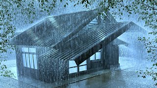 A Refreshing Sleep with Torrential Rain & Thunder Rattling on a Rickety Tin Roof in the Rainforest