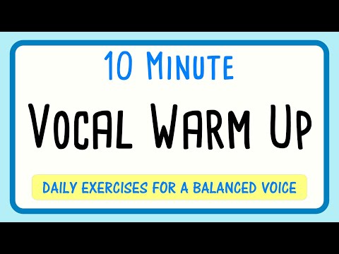 10 Minute Male Vocal Warm Up Male Singers | Balanced Voice